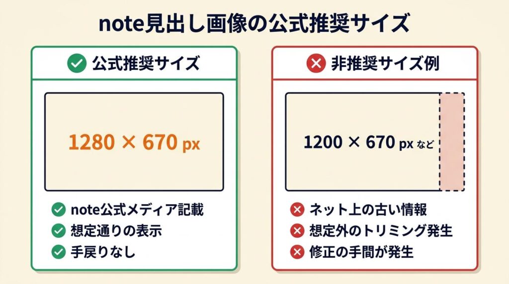 note見出し画像は1280×670pxが公式基準