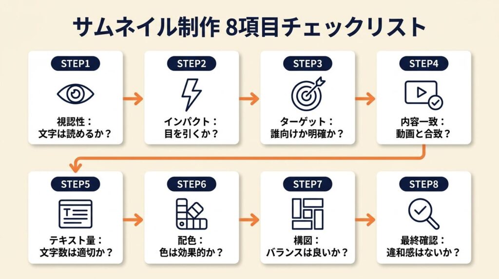 サムネイル制作は8項目でチェック