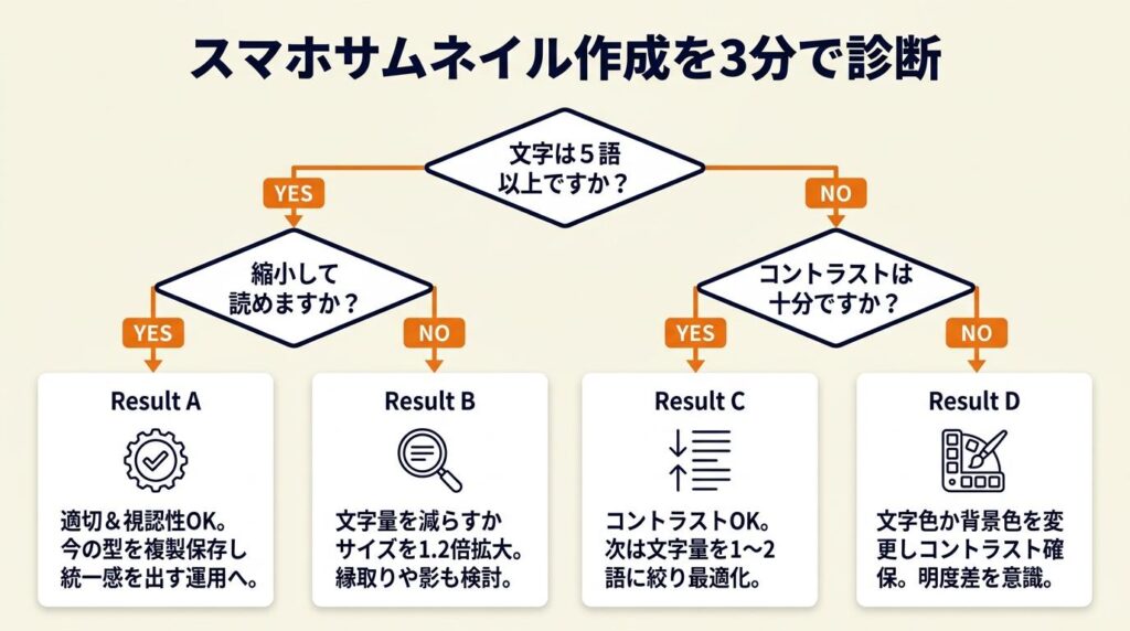 スマホサムネイル作成を3分で診断