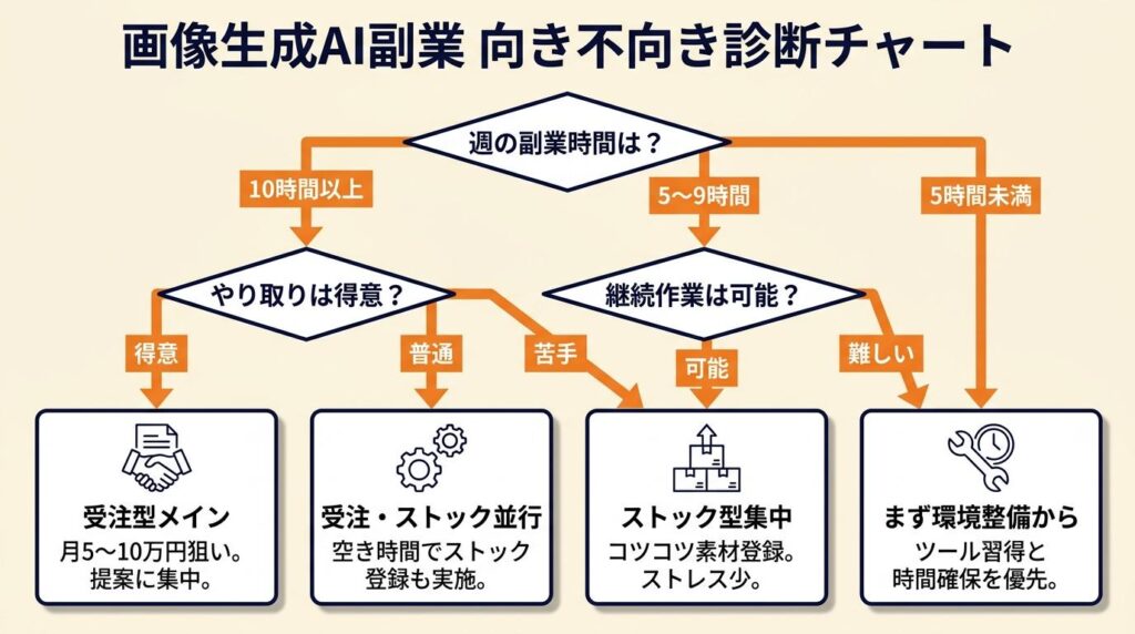 画像生成AI副業の向き不向きを5分で診断
