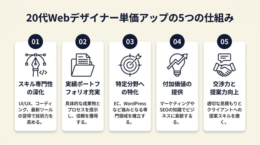webデザイナー20代が単価を上げる5つの仕組み