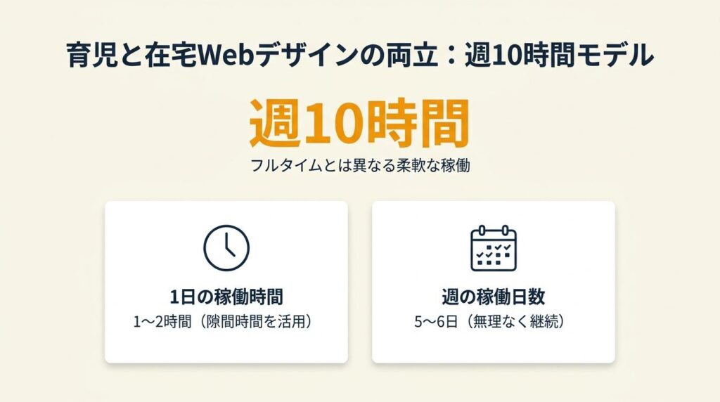 育児と在宅Webデザインは週10時間で両立できる