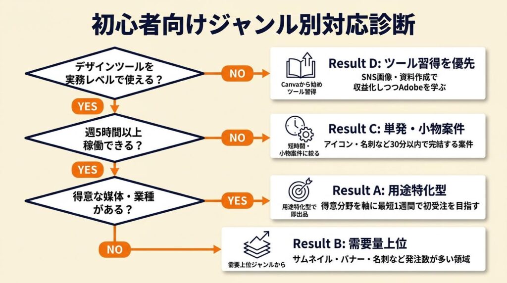 初心者向けジャンル別の対応を3分で診断