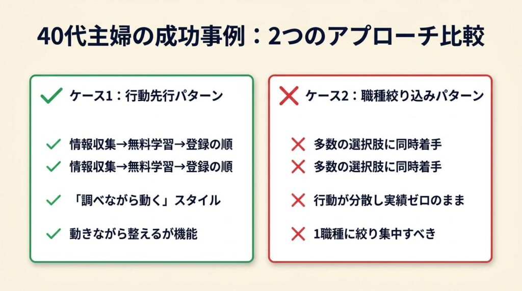 40代主婦のリアルな声と2つの実例