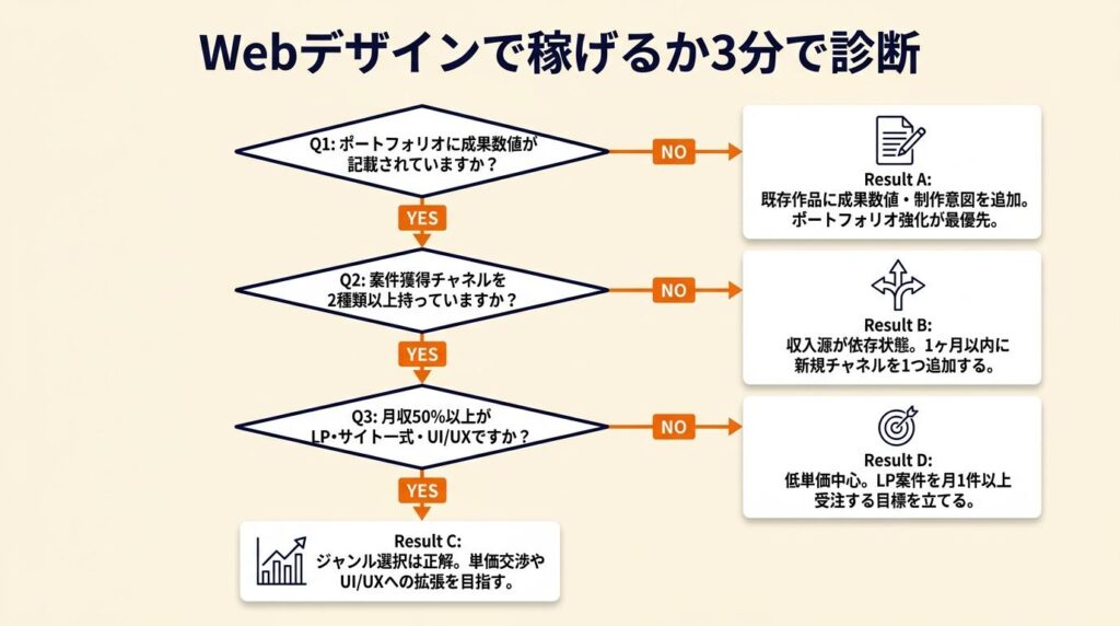 Webデザインで稼げるか3分で診断