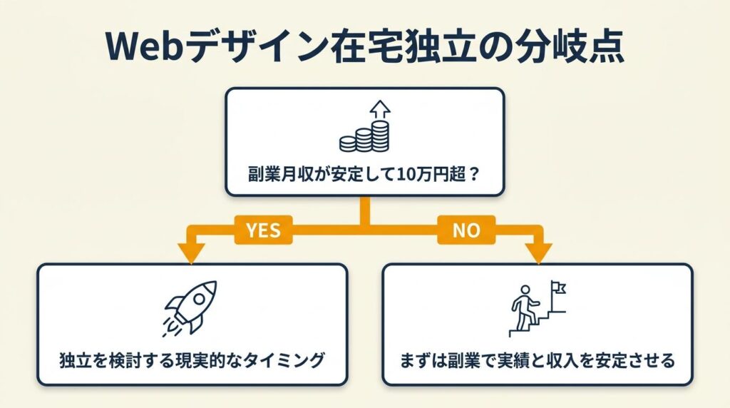 webデザイン在宅独立は月10万円が分岐点