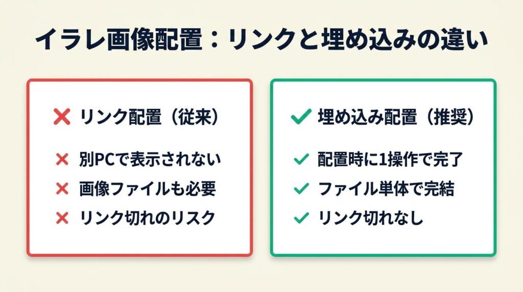イラレ画像埋め込みは配置時に1操作で完了