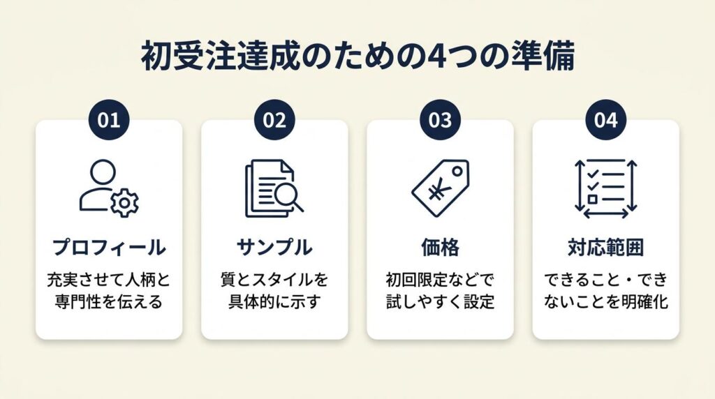 ococonaら出品の初受注は4つの準備で達成