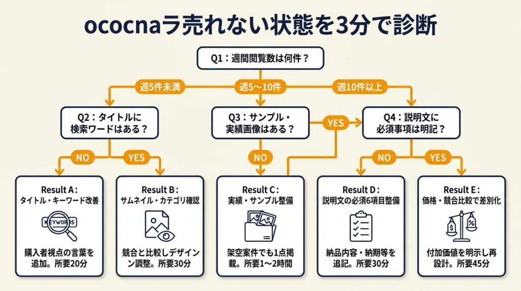 ココナラ売れない状態を3分で診断