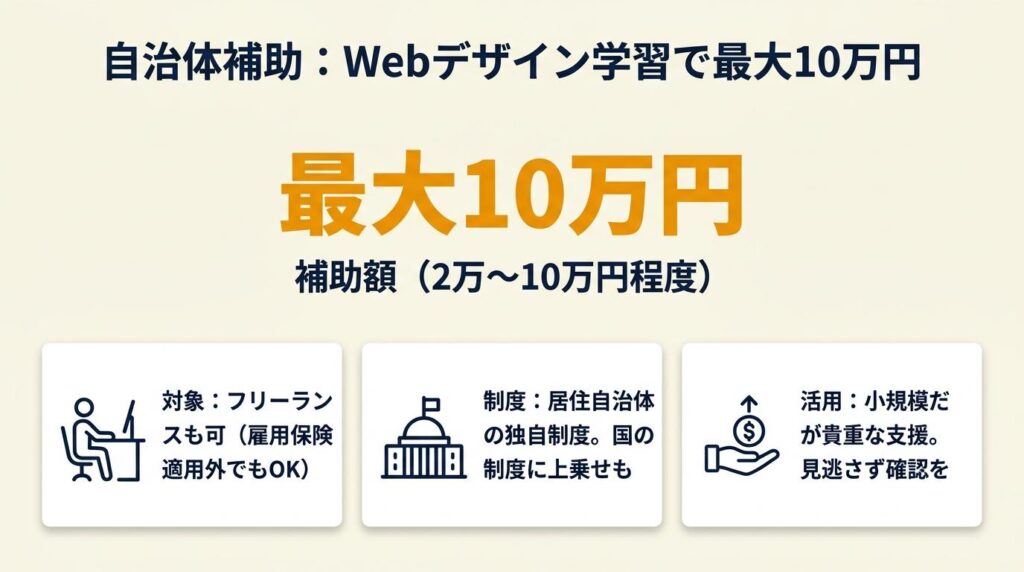自治体補助はWebデザインで最大10万円を補助