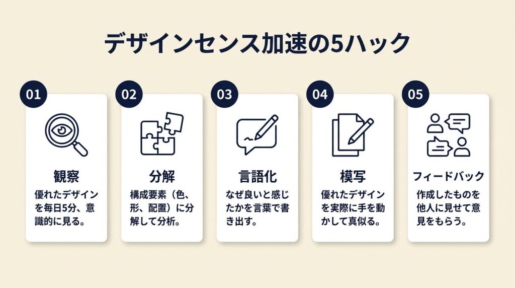 デザインセンスは5ハックで加速