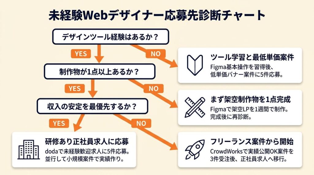 未経験Webデザイナーの応募先を3分で診断
