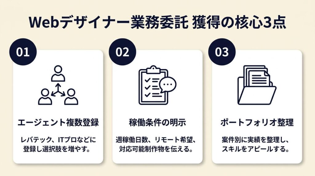 Webデザイナー業務委託は条件明示で獲得する