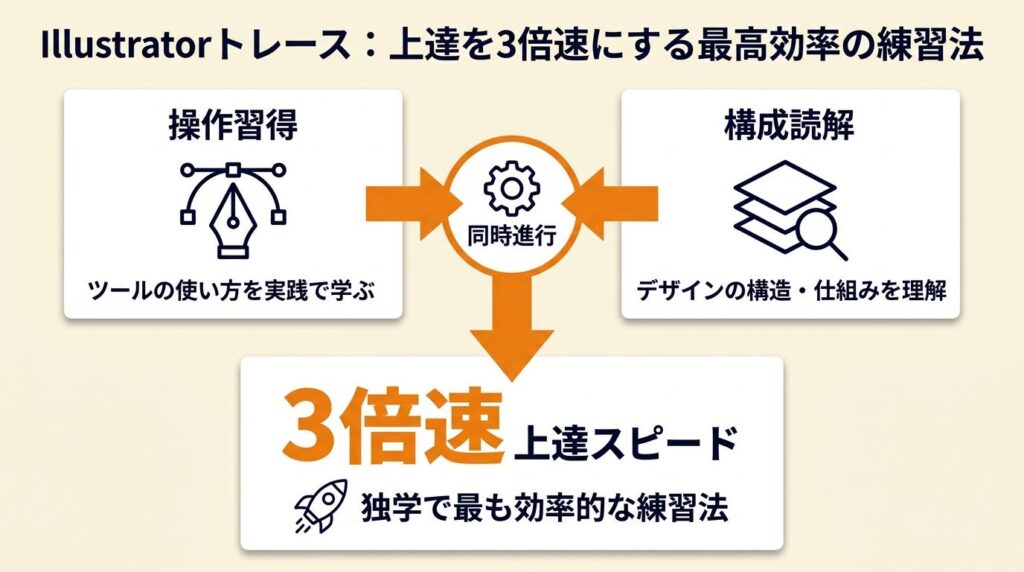 Illustratorトレースは上達を3倍速にする