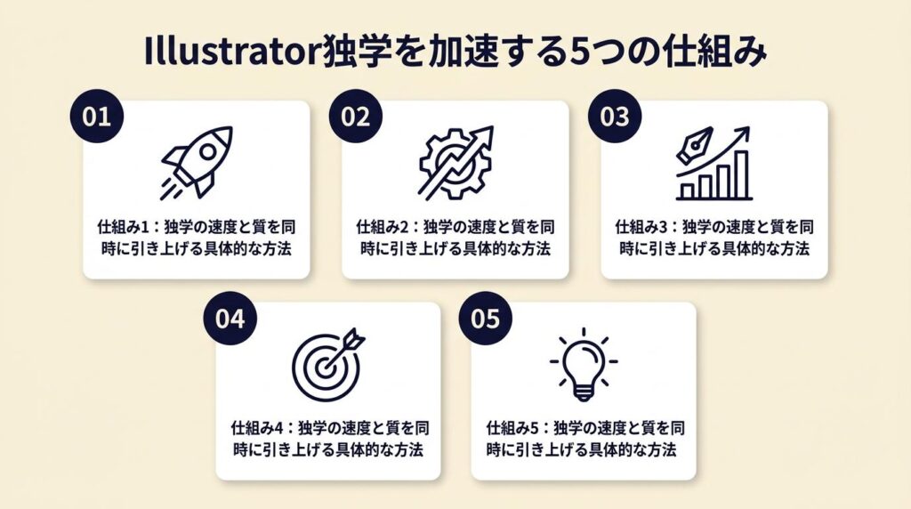 Illustrator独学は5つの仕組みで加速