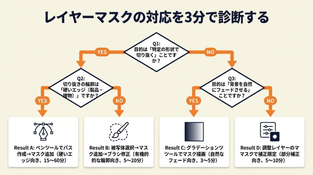 レイヤーマスクの対応を3分で診断する