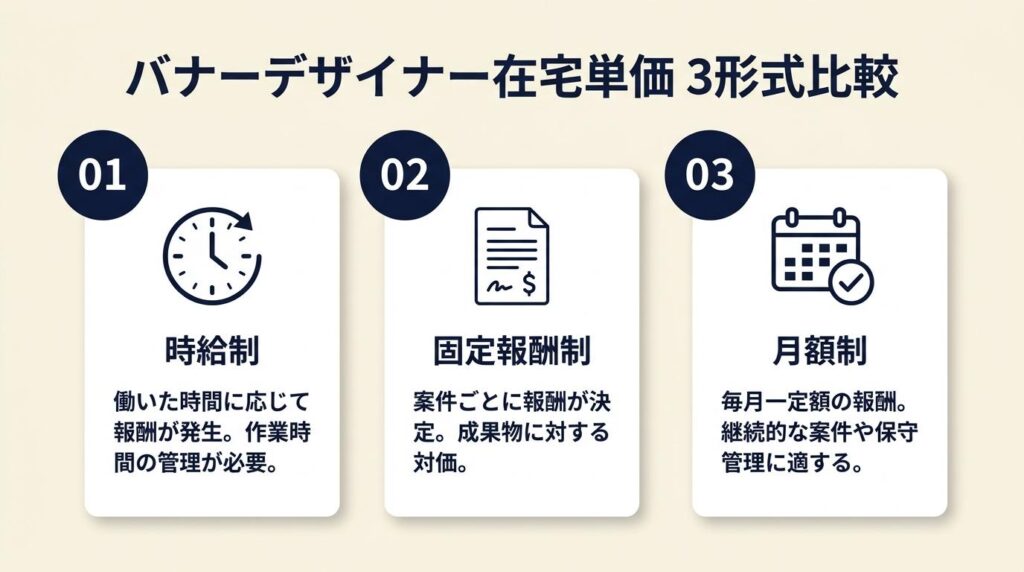バナーデザイナー在宅の単価は3形式で比較