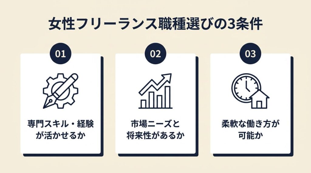 手に職 女性フリーランスは3条件で職種を選ぶ