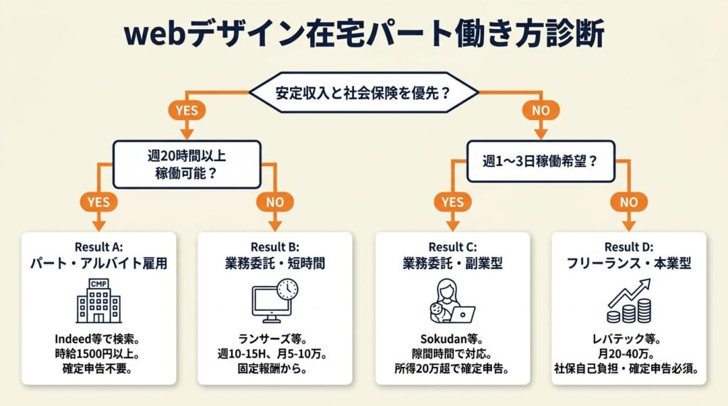 webデザイン在宅パートの働き方を3分で診断