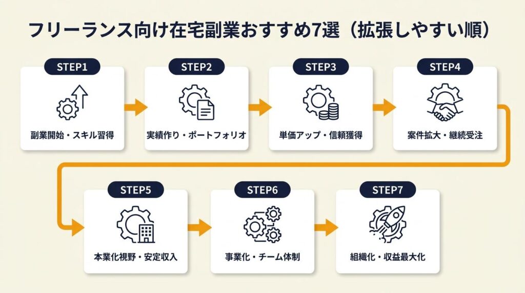 フリーランス向け在宅副業おすすめ7選