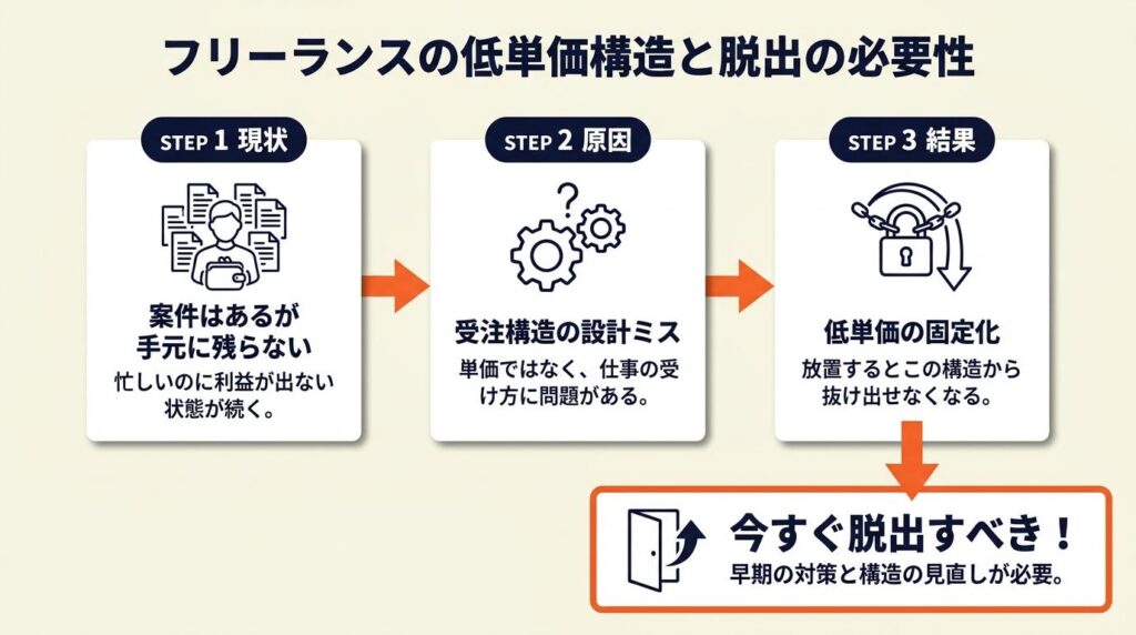 フリーランスが今すぐ脱出すべき低単価の構造