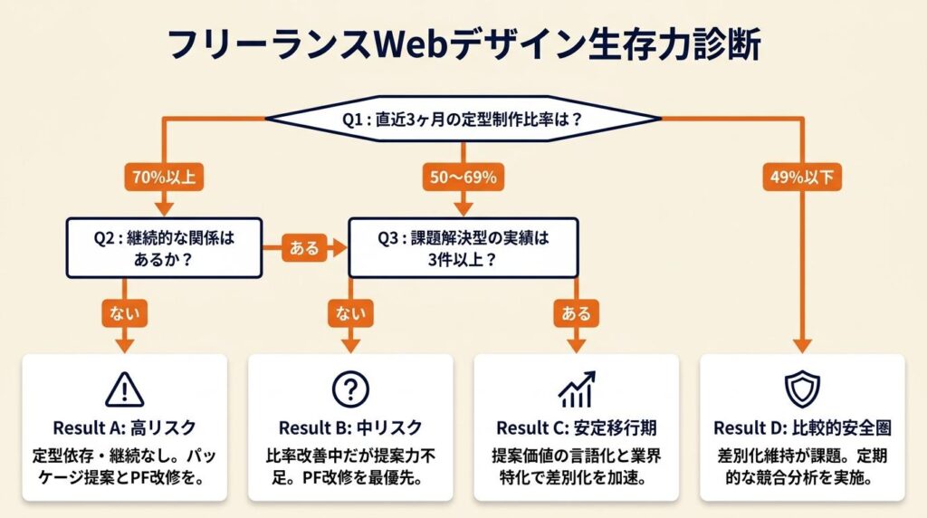 フリーランスのwebデザイン生存力を3分で診断