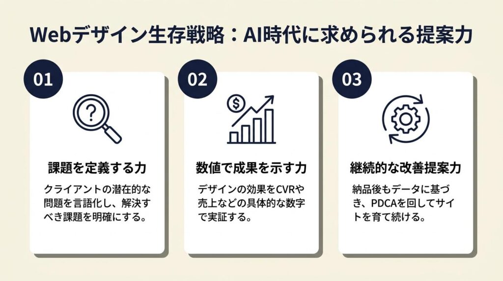 webデザインは提案力で生き残る