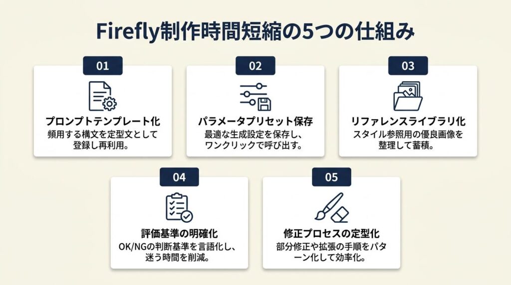 Firefly活用で制作時間を最短にする5つの仕組み