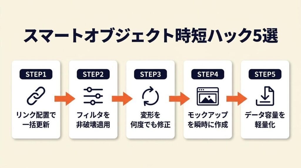 スマートオブジェクトは5つの実務ハックで時短