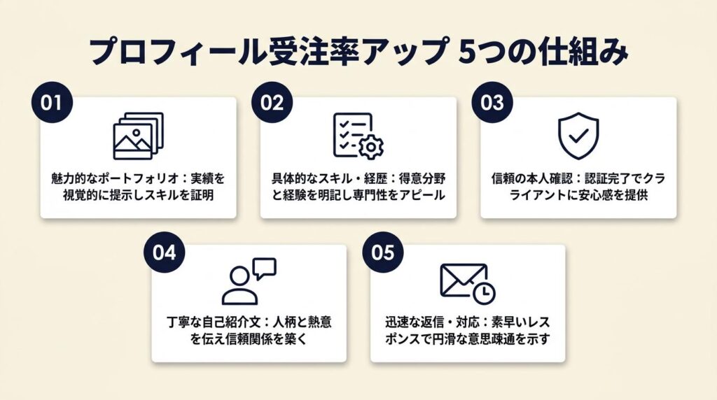 ランサーズ初心者のプロフィールは5つの仕組みで受注率アップ