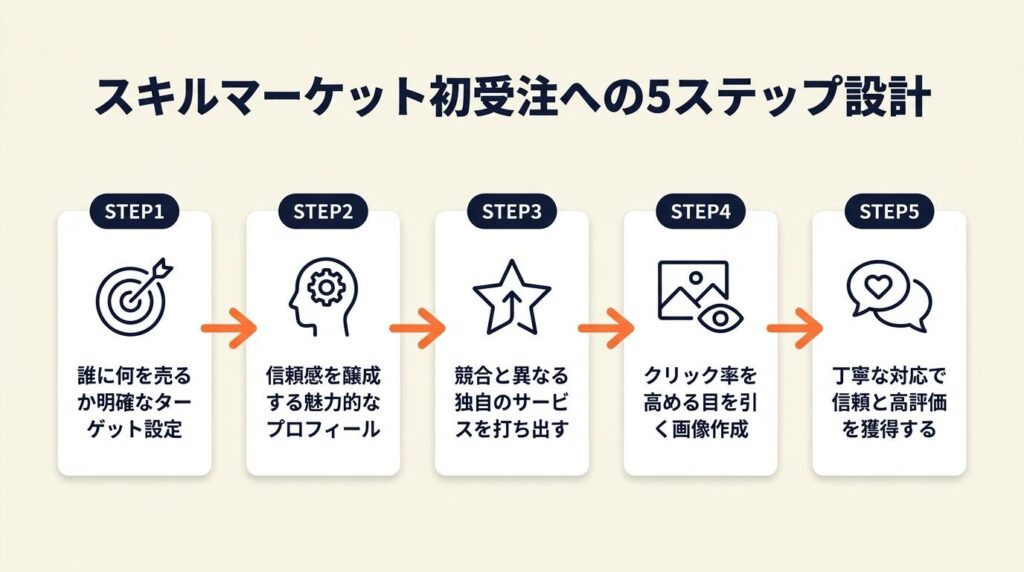 スキルマーケットで初受注を取る5つの設計