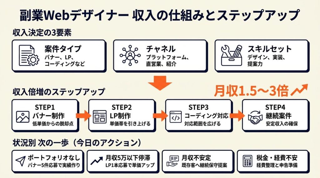 副業Webデザイナーは収入の仕組みで差がつく