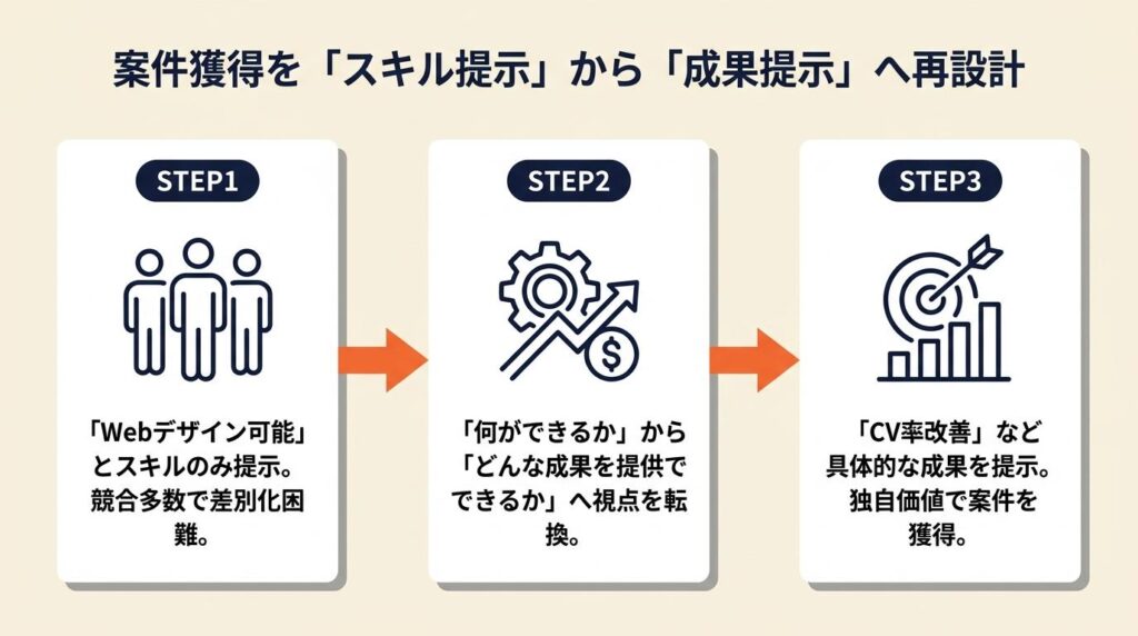 フリーランスの案件獲得を3ステップで再設計