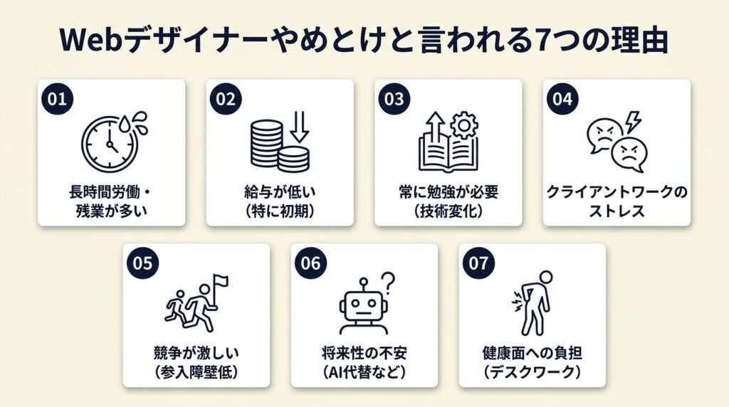 webデザイナーやめとけと言われる7つの理由