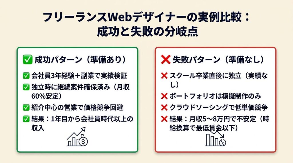 フリーランスWebデザイナーの実例は2パターン