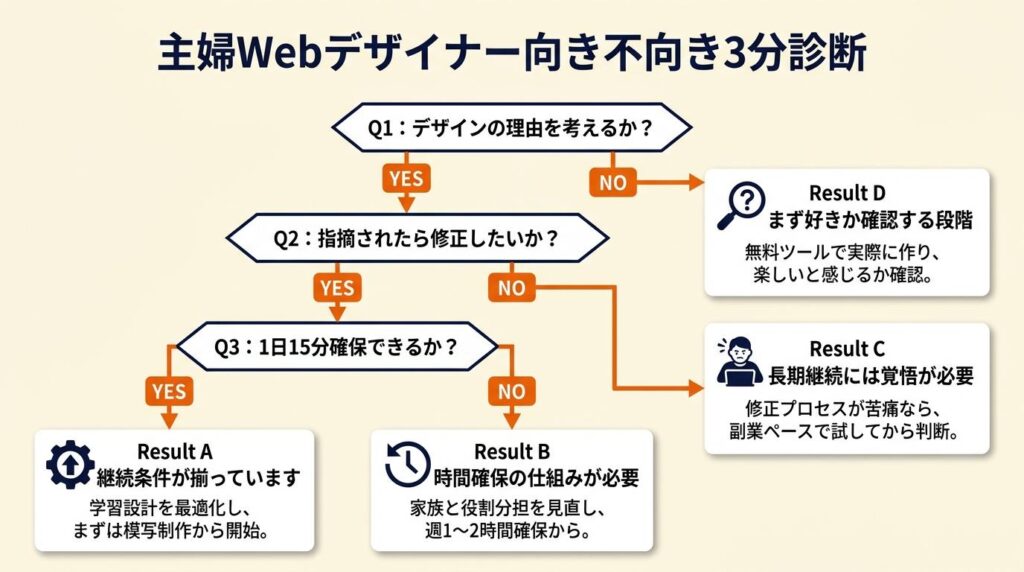 主婦Webデザイナーの向き不向きを3分で診断