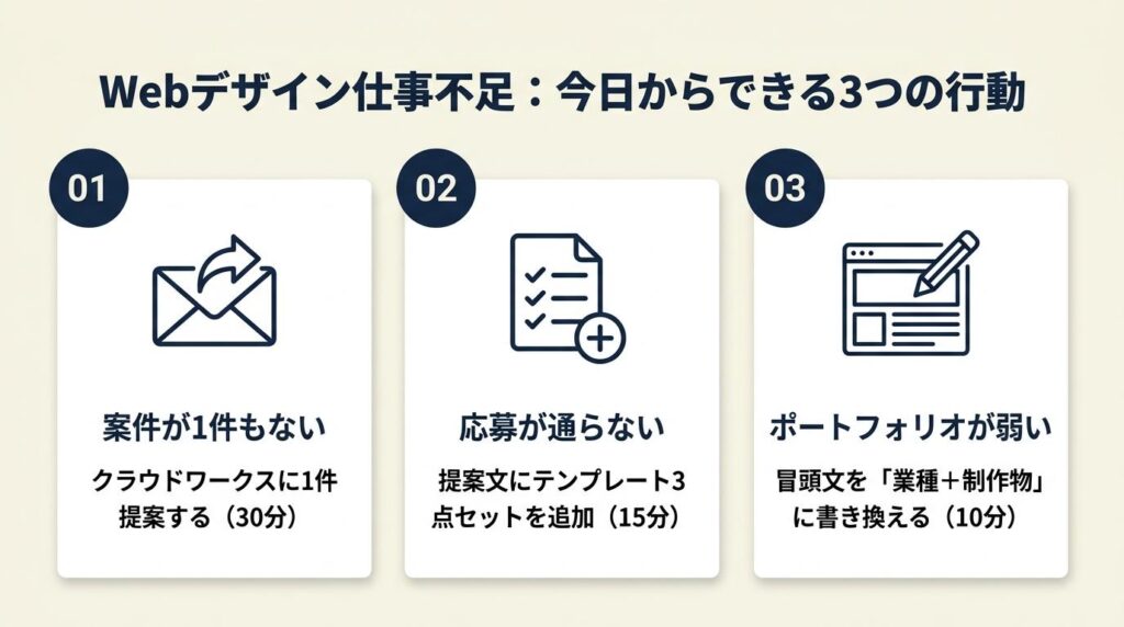 Webデザイン仕事ないは露出と提案不足で解決する